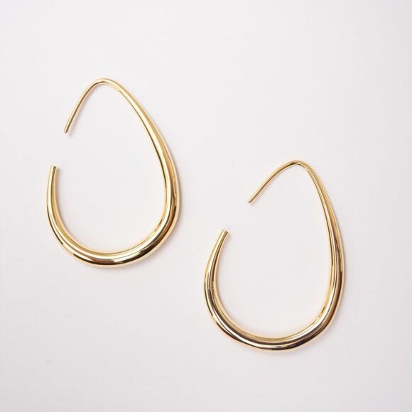 Minimalist threader hoop earrings S52 - Picture 1 of 5